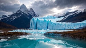 Glaciar perito moreno generado por computadora