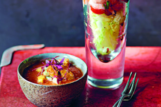 Bloody Mary con camarones