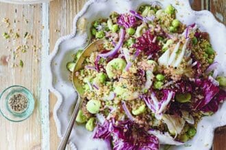 Ensalada de trigo tostado