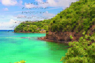 Manjares tropicales de El Caribe