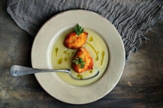 Sopa de apionabo y apio