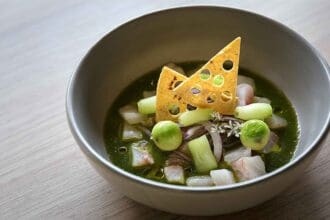 Receta de ceviche de chiles toreados del chef Víctor Zárate
