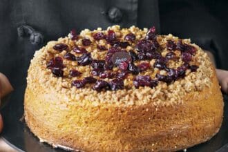 Cheesecake con cranberries