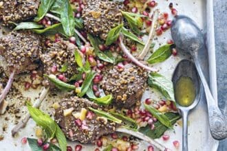 Costillas de cordero dukkah