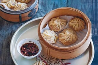 Dumplings de calabaza al vapor