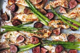 Pollo con higos al horno