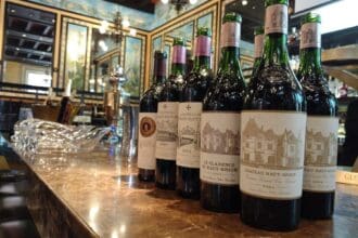 5 grandes Châteaux degustados en LIPP La Brasserie