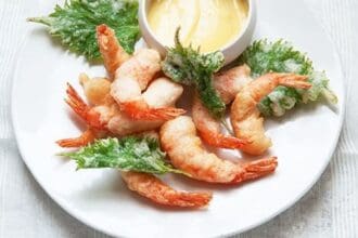 Camarones con mayonesa