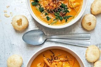 Curry de camarones malai
