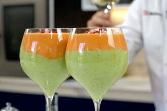 Receta de gazpacho de pepino del chef Eduardo Palazuelos y Koblenz