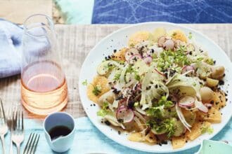 Ensalada con naranja e hinojo