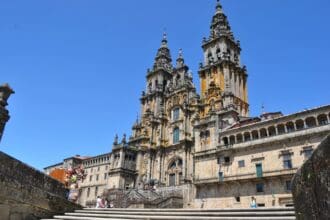 Santiago de Compostela desde el cielo