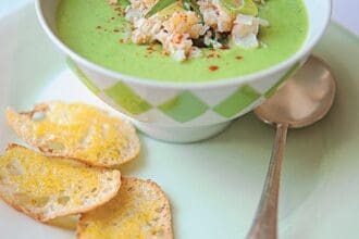 Sopa fría de chícharos