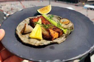 Menú de tacos en el Balcón del Zócalo