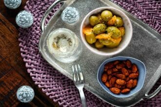 Aceitunas con mandarina