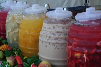 Aguas frescas mexicanas