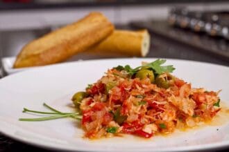 Bacalao a la vizcaína, de historia y Navidad