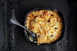 Gratín de apionabo y papa