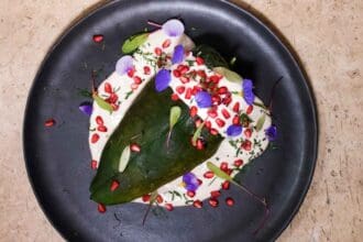 Chiles en nogada contemporáneos en Ciudad de México