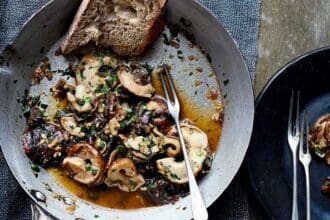 Hongos shiitake al estilo francés