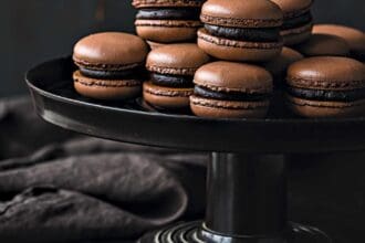 Macarrones de chocolate