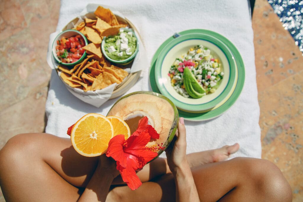 Comida-playa-Ritz-Carlton-Cancun