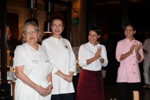 Dinner in Pink Riviera Maya chefs