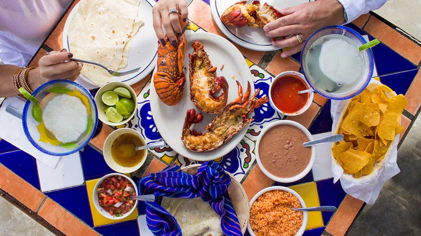 destinos gastronómicos de México langosta
