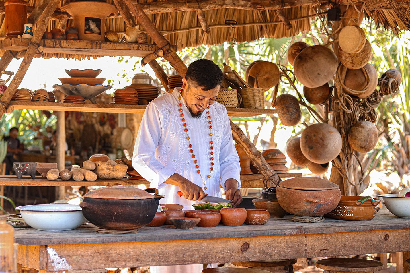 Cocinero tradicional en Yucatán