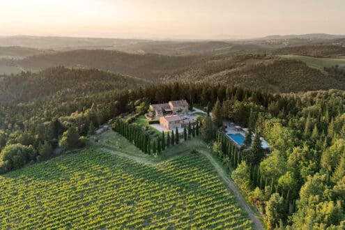 Desde esta villa de lujo puedes disfrutar de lo mejor de la Toscana