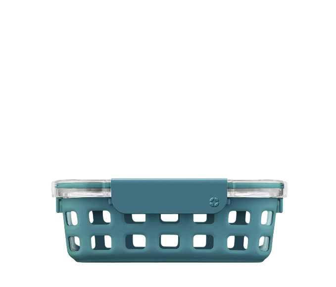 Ello Duraglass Bento Box - Contenedor con funda de silicón