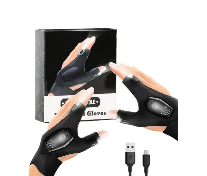 Guantes con linterna LED