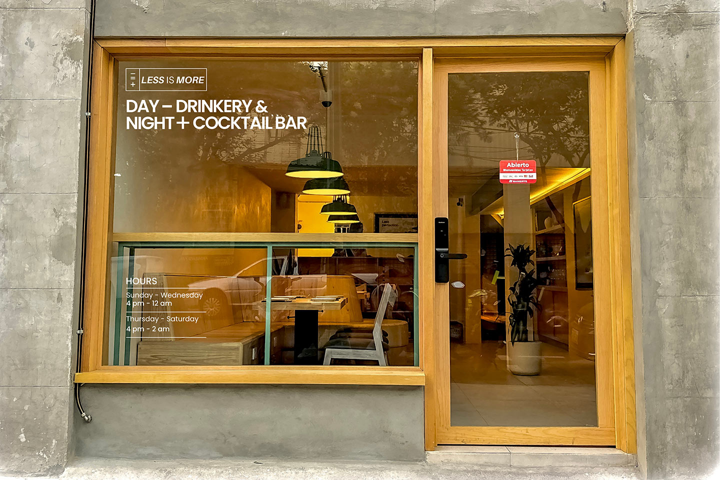 Less is more, nuevo bar CDMX