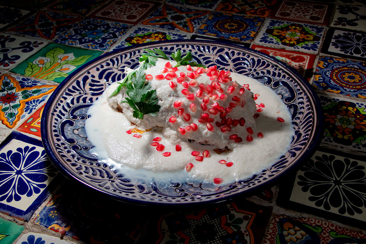 gastronomía poblana chiles en nogada