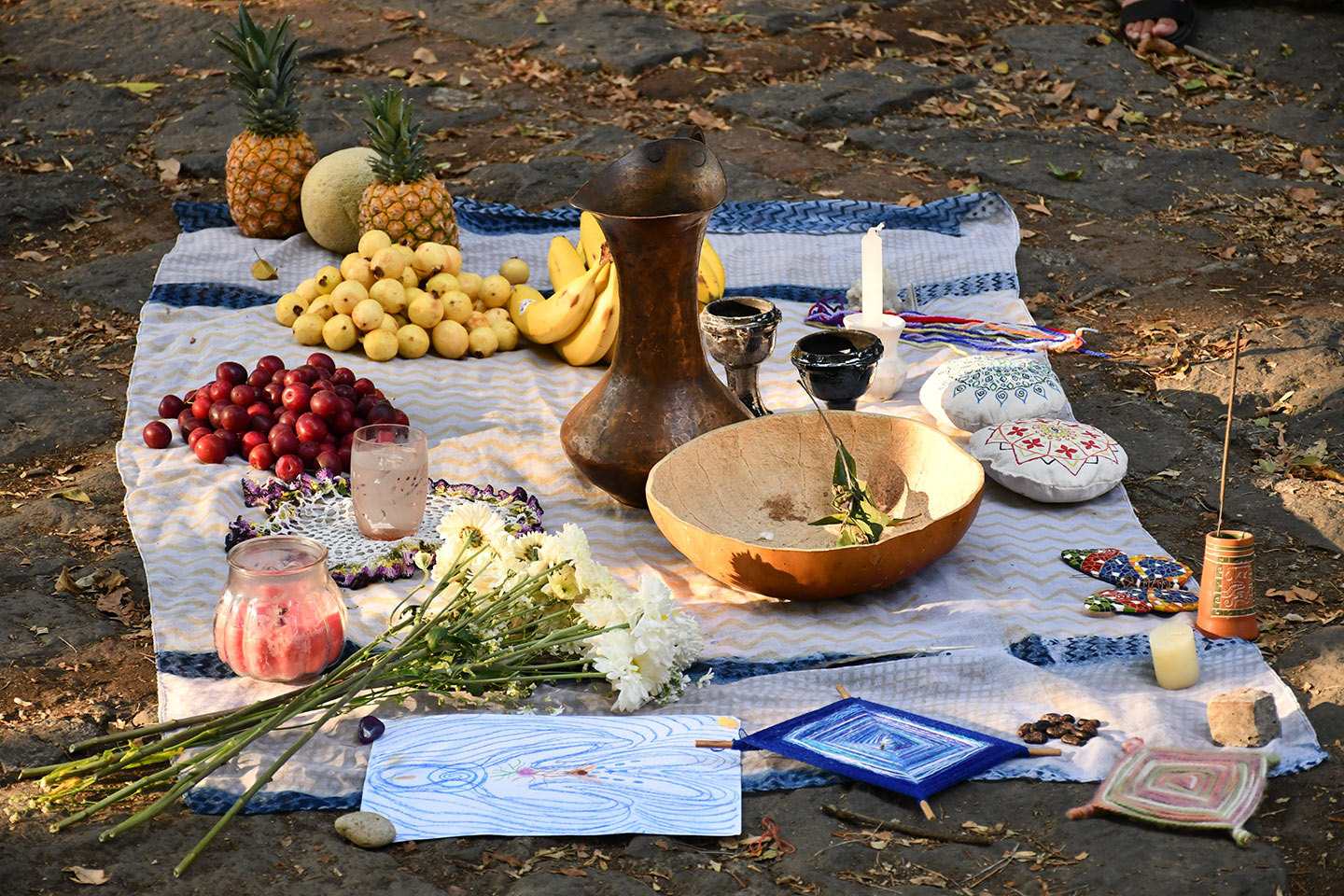 Altar en la Ruta Wixárika