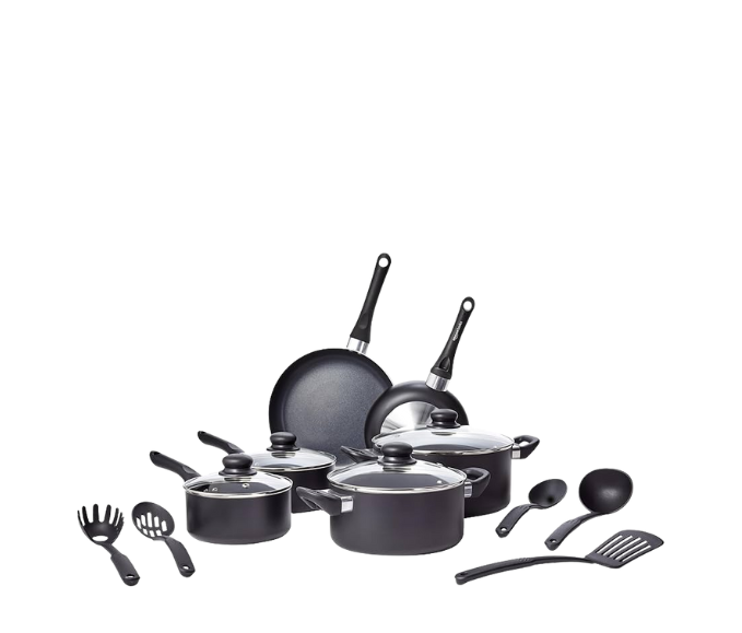 Amazon Basics Antiadherente – 15 piezas