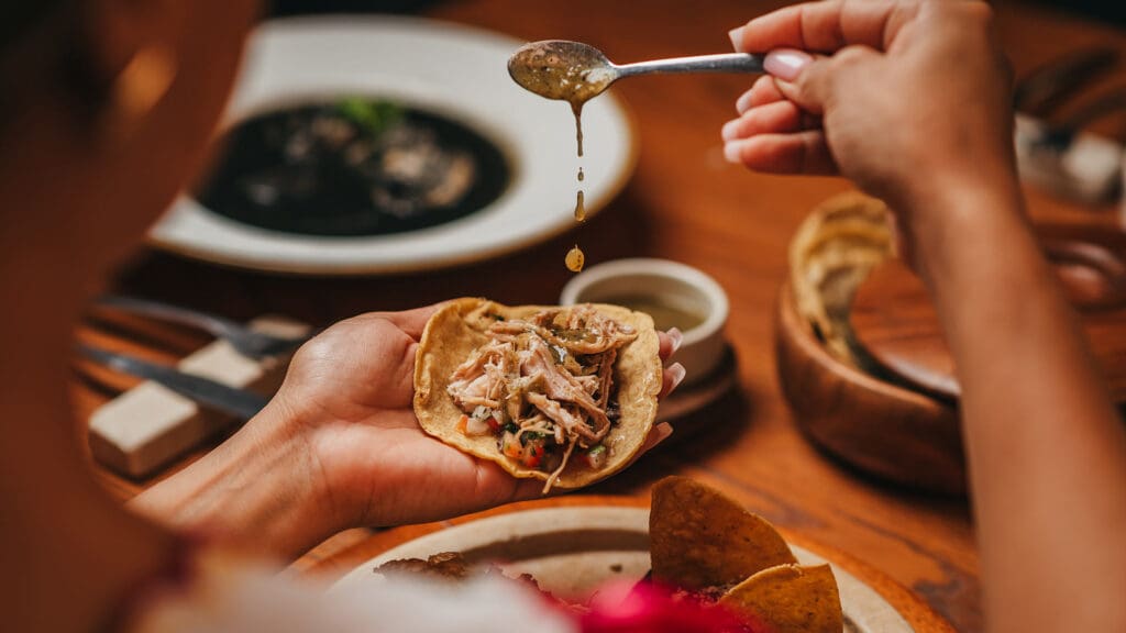 Taco en Hacienda Teya