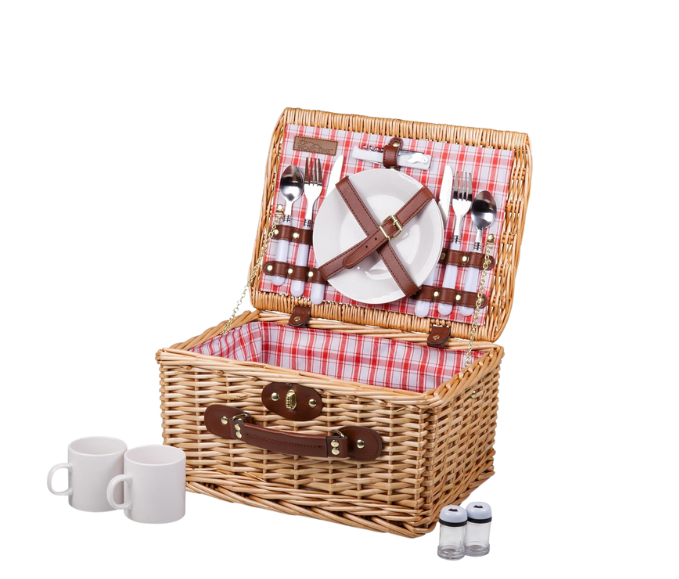 Picnic Time Catalina Red Check – Estilo vintage y romántico