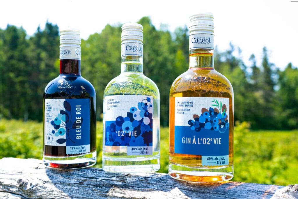 Licor con mora azul de Saguenay