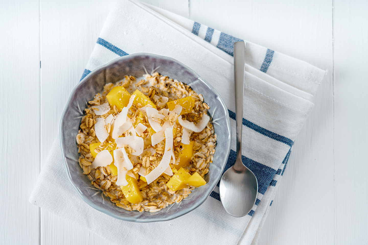 Avena con mango