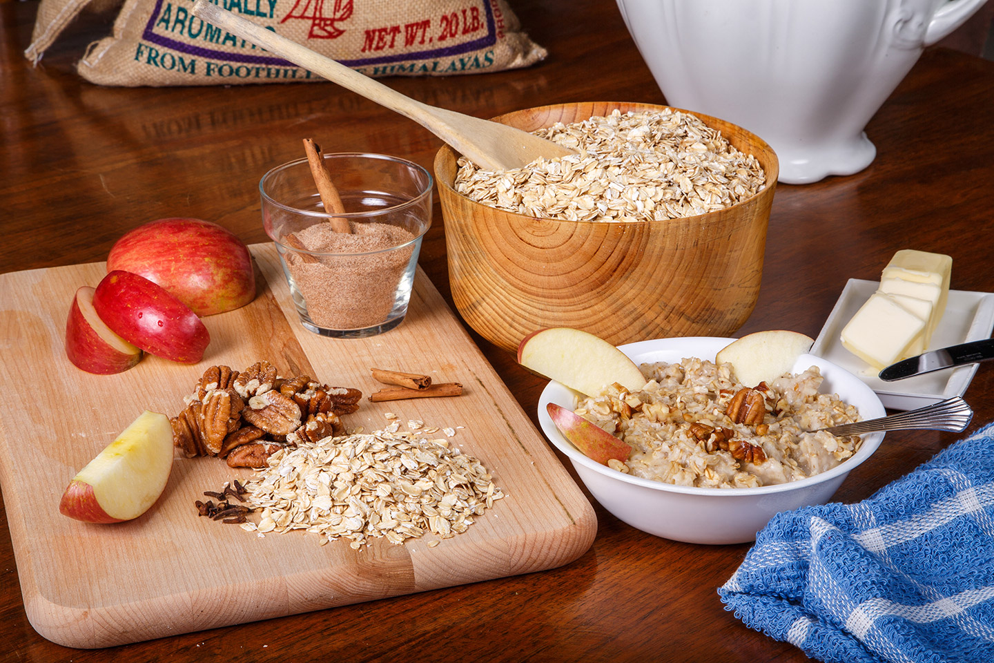 Avena con manzana