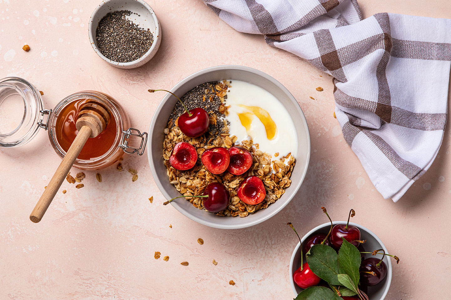 Avena con frutos rojos