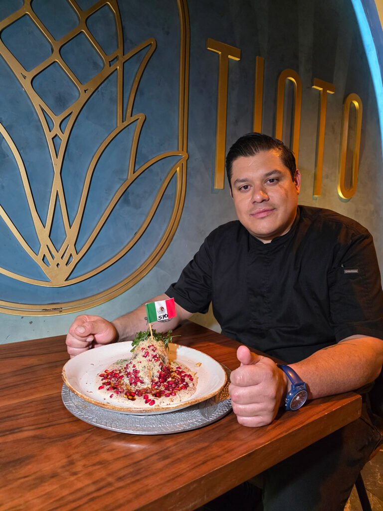 Chef Ulises Palafox de Maíz Tinto