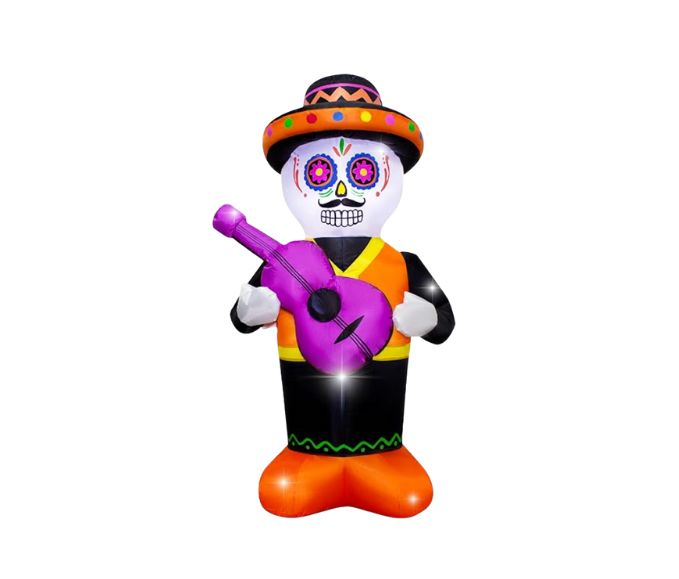 Inflable Mariachi Halloween con luz LED (1.2 m)