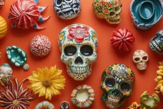 Kit de ambientación para fiestas de Día de Muertos