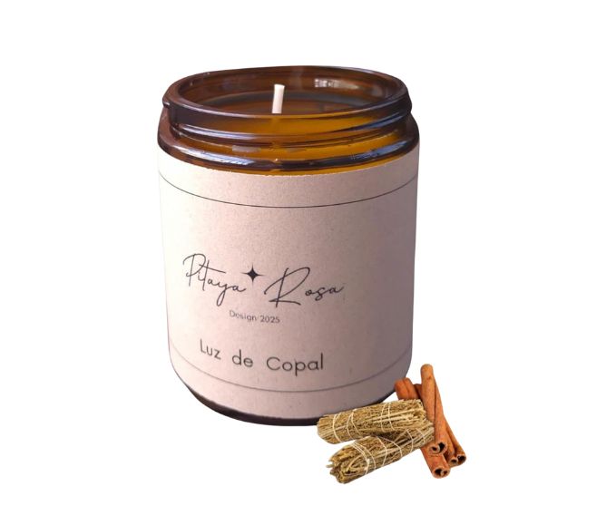 Vela aromática artesanal (Copal Blend)