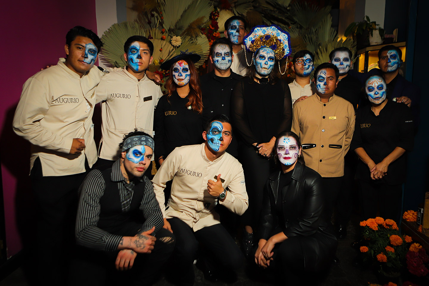 Cempasúchil, cena del Día de Muertos en Puebla