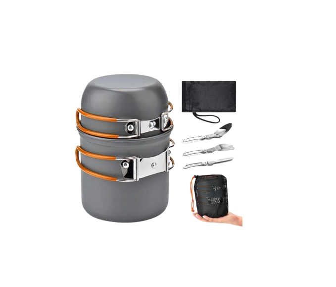 Gikoo Kit de Utensilios de Cocina de Camping Aluminio Ligero