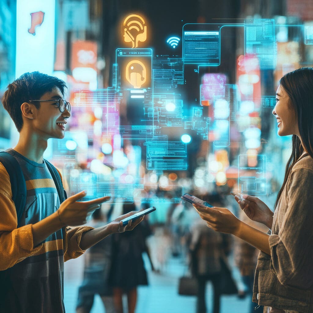 Basta con hablar para que la app exprese tu mensaje en la lengua local.