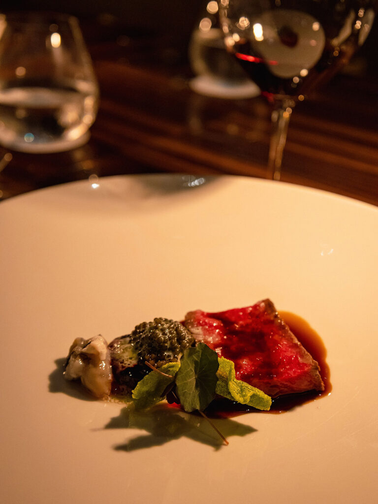 Wagyu con caviar ossetra de Sidney Schutte.
